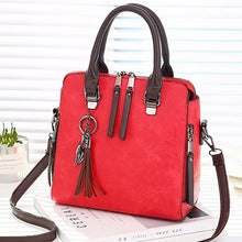 Load image into Gallery viewer, Vintage PU Leather Ladies HandBags Women Messenger Bags TotesTassel Designer Crossbody Shoulder Bag Boston Hand Bags Hot Sale
