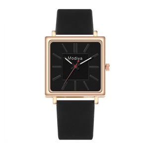 2020 Fahion Lovely Women's Watches Elegant Leather Belt Analog Quartz Square Wrist Watches Female Reloj Mujer Clock Montre Femme