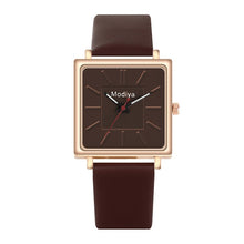Load image into Gallery viewer, 2020 Fahion Lovely Women&#39;s Watches Elegant Leather Belt Analog Quartz Square Wrist Watches Female Reloj Mujer Clock Montre Femme
