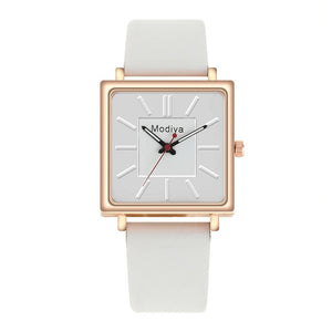 2020 Fahion Lovely Women's Watches Elegant Leather Belt Analog Quartz Square Wrist Watches Female Reloj Mujer Clock Montre Femme