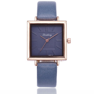2020 Fahion Lovely Women's Watches Elegant Leather Belt Analog Quartz Square Wrist Watches Female Reloj Mujer Clock Montre Femme