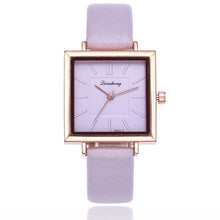 Load image into Gallery viewer, 2020 Fahion Lovely Women&#39;s Watches Elegant Leather Belt Analog Quartz Square Wrist Watches Female Reloj Mujer Clock Montre Femme
