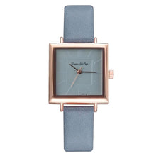 Load image into Gallery viewer, 2020 Fahion Lovely Women&#39;s Watches Elegant Leather Belt Analog Quartz Square Wrist Watches Female Reloj Mujer Clock Montre Femme
