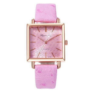 2020 Fahion Lovely Women's Watches Elegant Leather Belt Analog Quartz Square Wrist Watches Female Reloj Mujer Clock Montre Femme