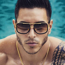 Load image into Gallery viewer, Classic Oversized Men Sunglasses Luxury Brand Women mach one Sun Glasses Square retro Oculos de sol Male UV400 Mirror Eyewear
