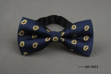 Load image into Gallery viewer, RBOCOTT Men's Bow Tie Gold Paisley Bowtie Business Wedding Bowknot Dot Blue And Black Bow Ties For Groom Party Accessories
