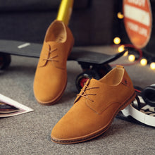 Load image into Gallery viewer, 2020 Spring Suede Leather Men Shoes Oxford Casual Shoes Classic Sneakers Comfortable Footwear Dress Shoes Large Size Flats
