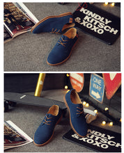 Load image into Gallery viewer, 2020 Spring Suede Leather Men Shoes Oxford Casual Shoes Classic Sneakers Comfortable Footwear Dress Shoes Large Size Flats
