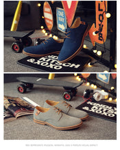 Load image into Gallery viewer, 2020 Spring Suede Leather Men Shoes Oxford Casual Shoes Classic Sneakers Comfortable Footwear Dress Shoes Large Size Flats
